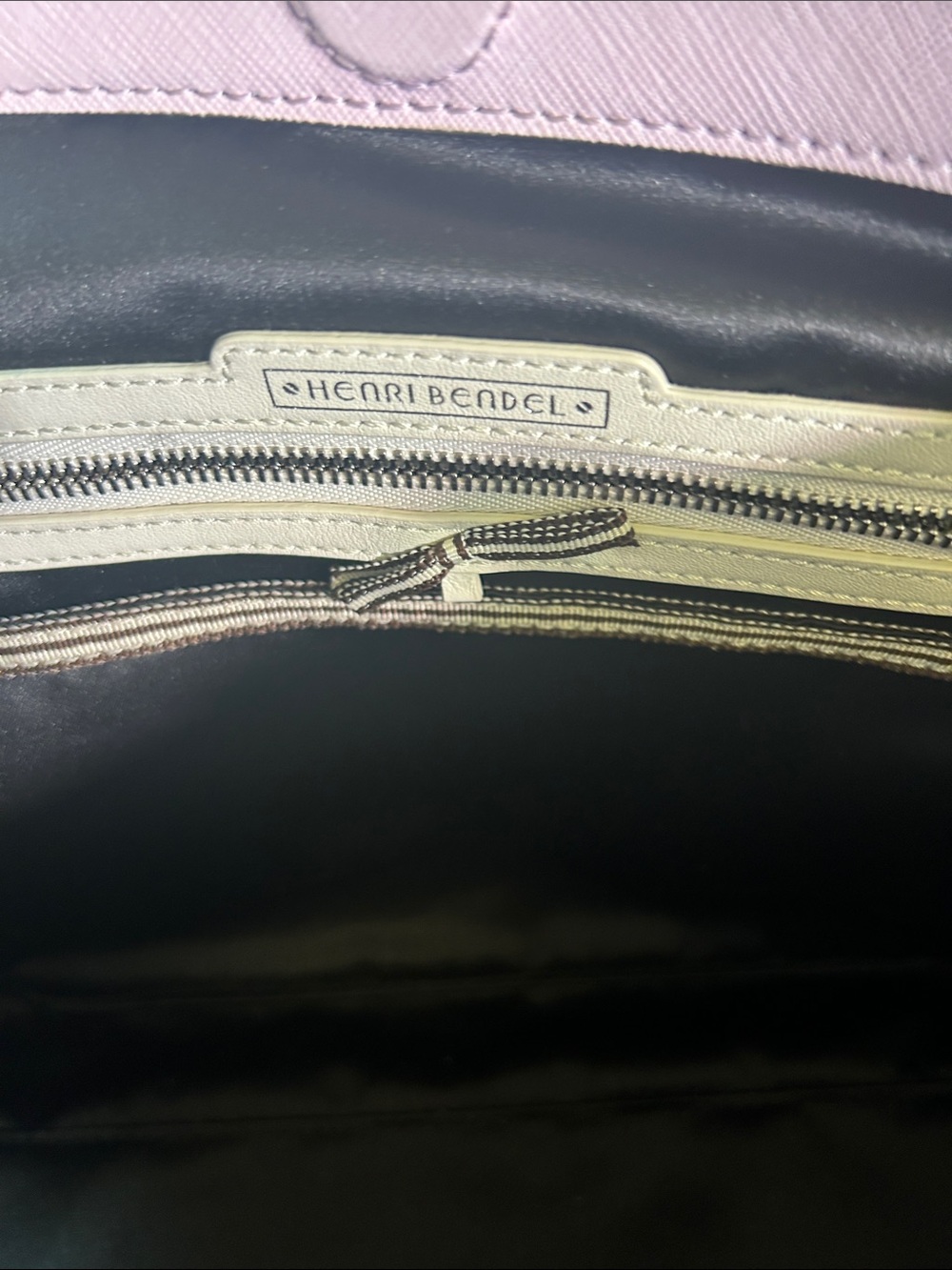 HENRI BENDEL RARE
Centennial Stripe Handbag Pink, Black, White Crossbody purse - Picture 12 of 16